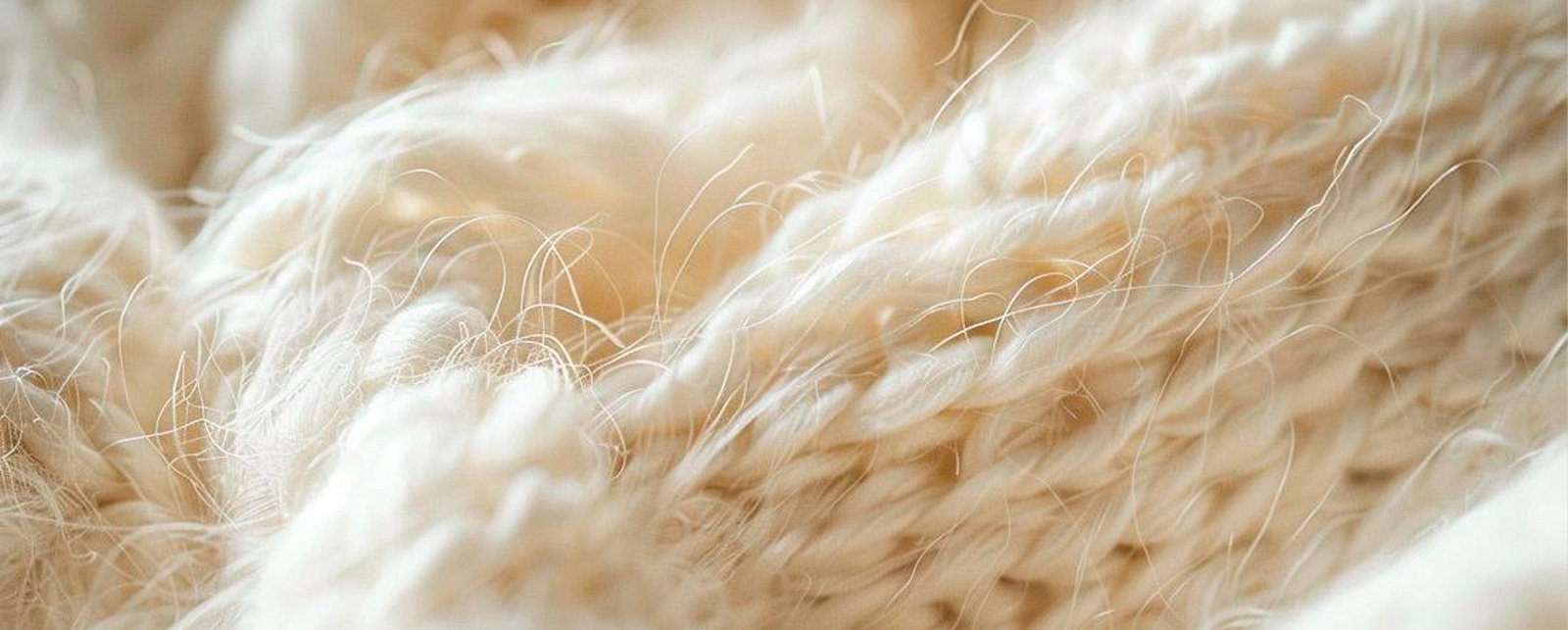 Natural white Baby Alpaca fiber