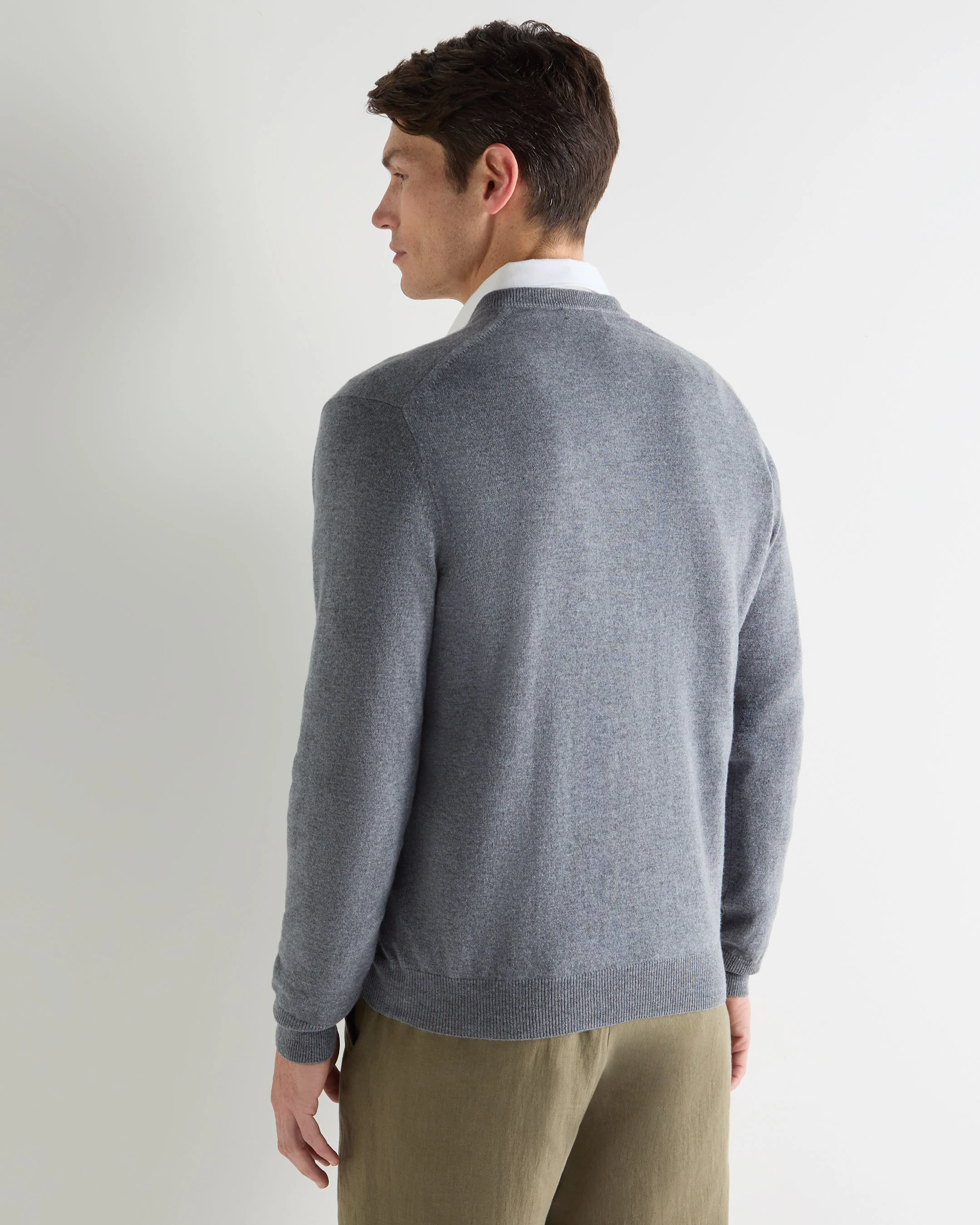 Elegant V-Neck Baby Alpaca Sweater
