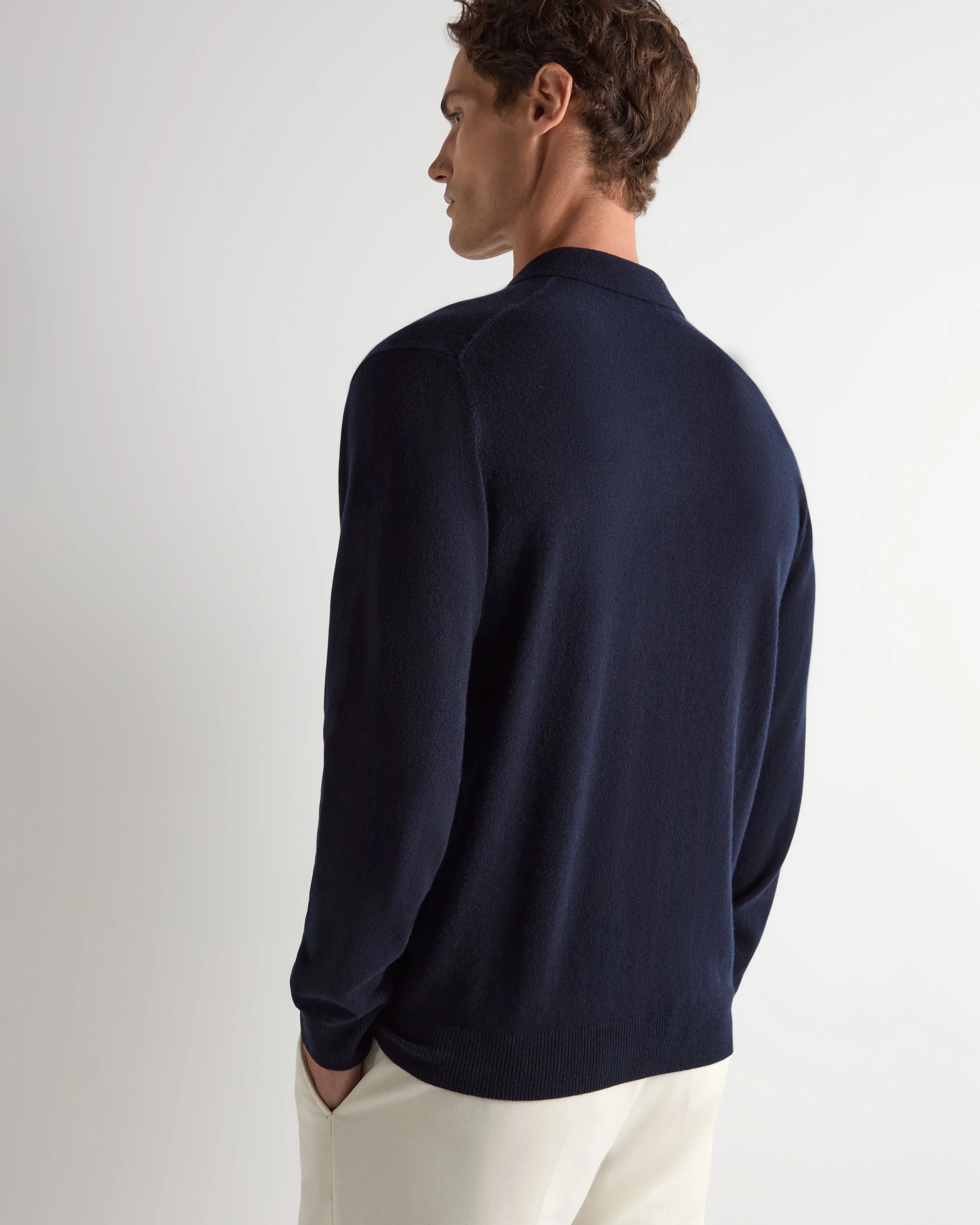 Luxurious Baby Alpaca Polo Sweater