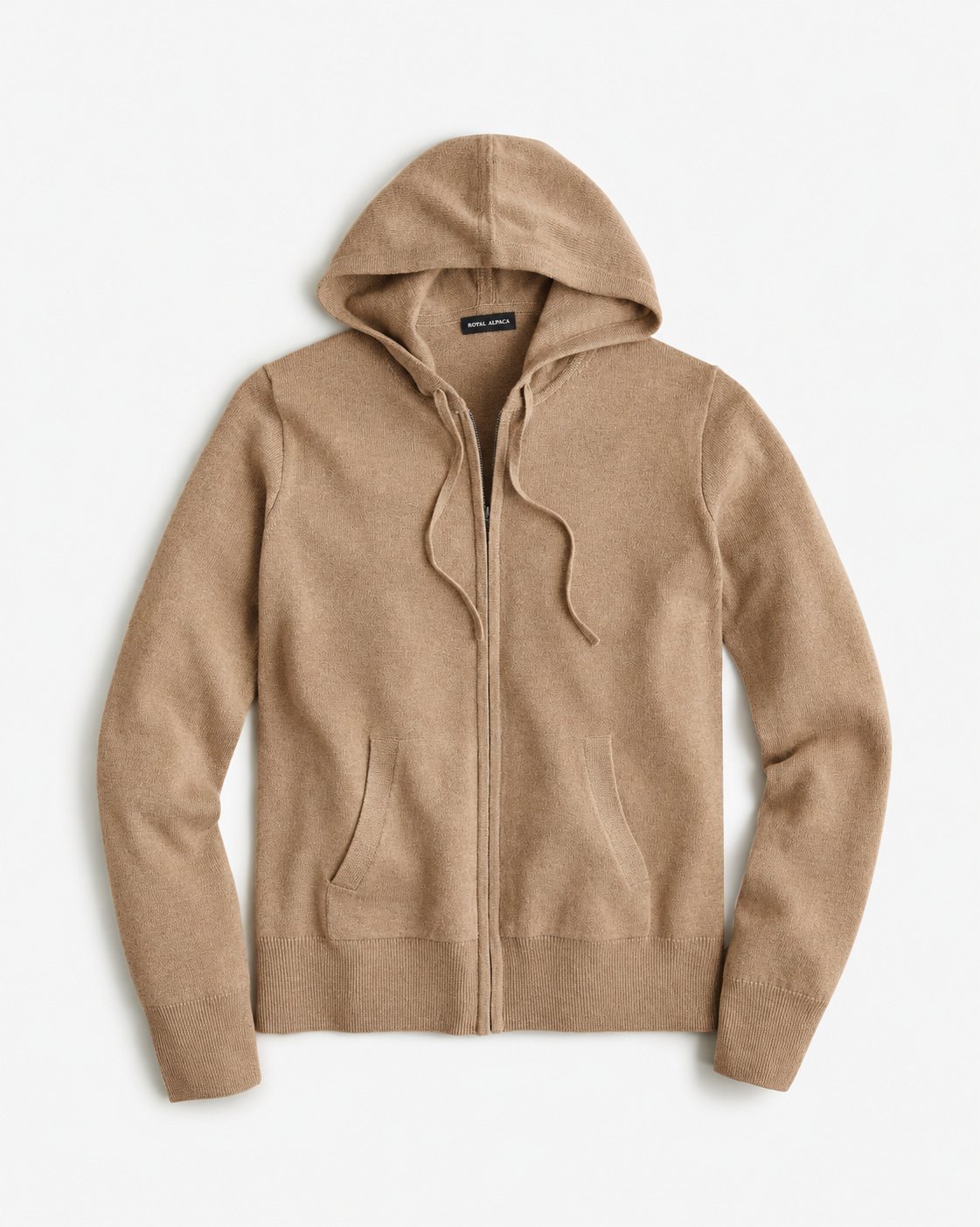 Baby Alpaca Zip-Up Hoodie