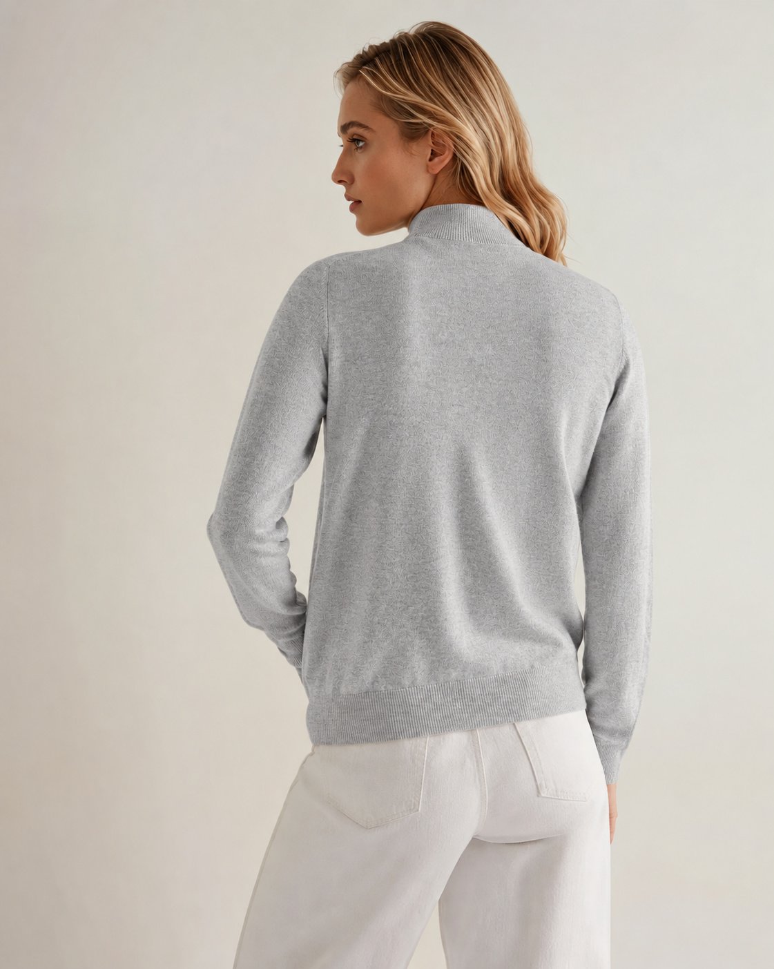 Women's Baby Alpaca Zip Cardigan