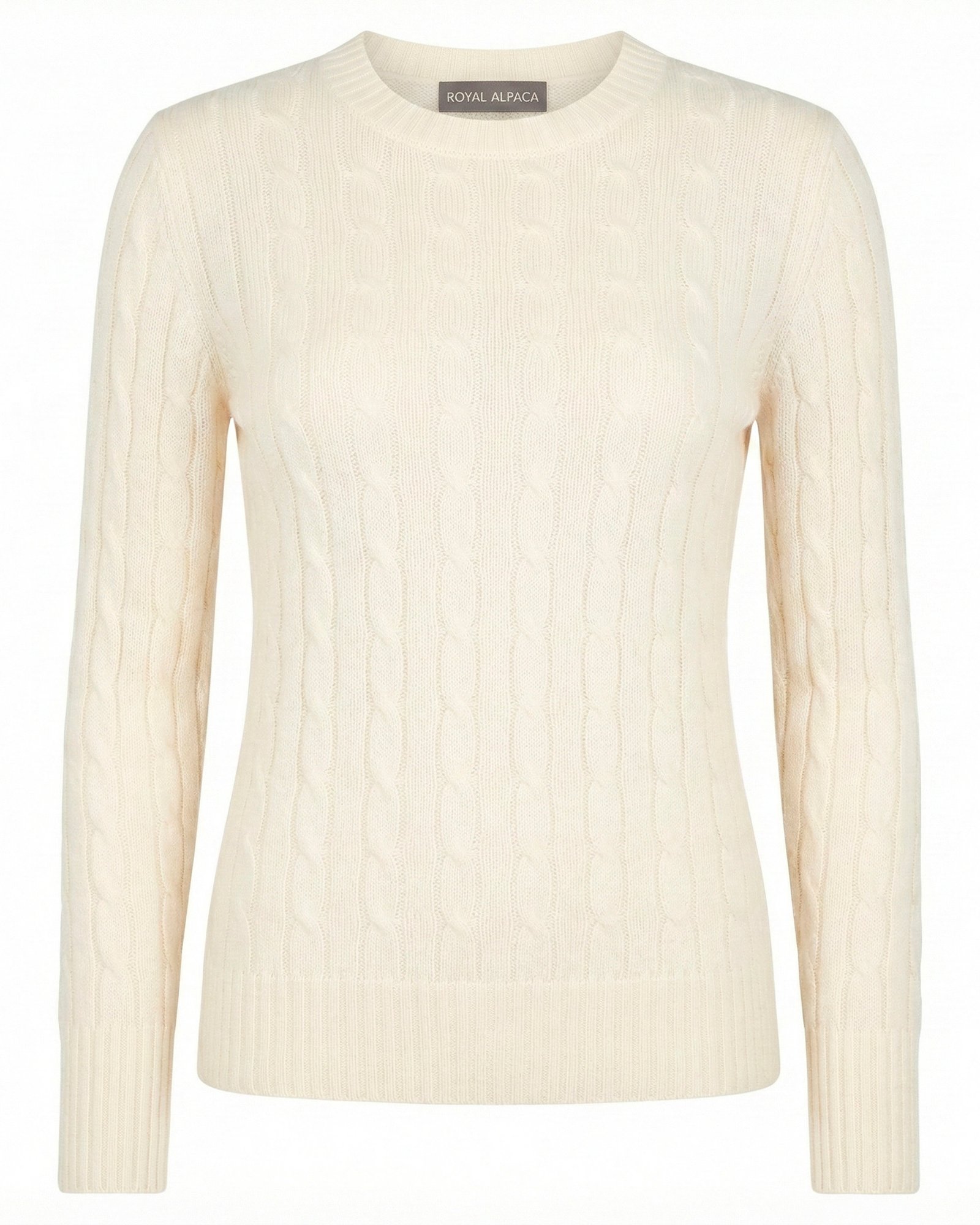 Baby Alpaca Crewneck Sweater — Ivory