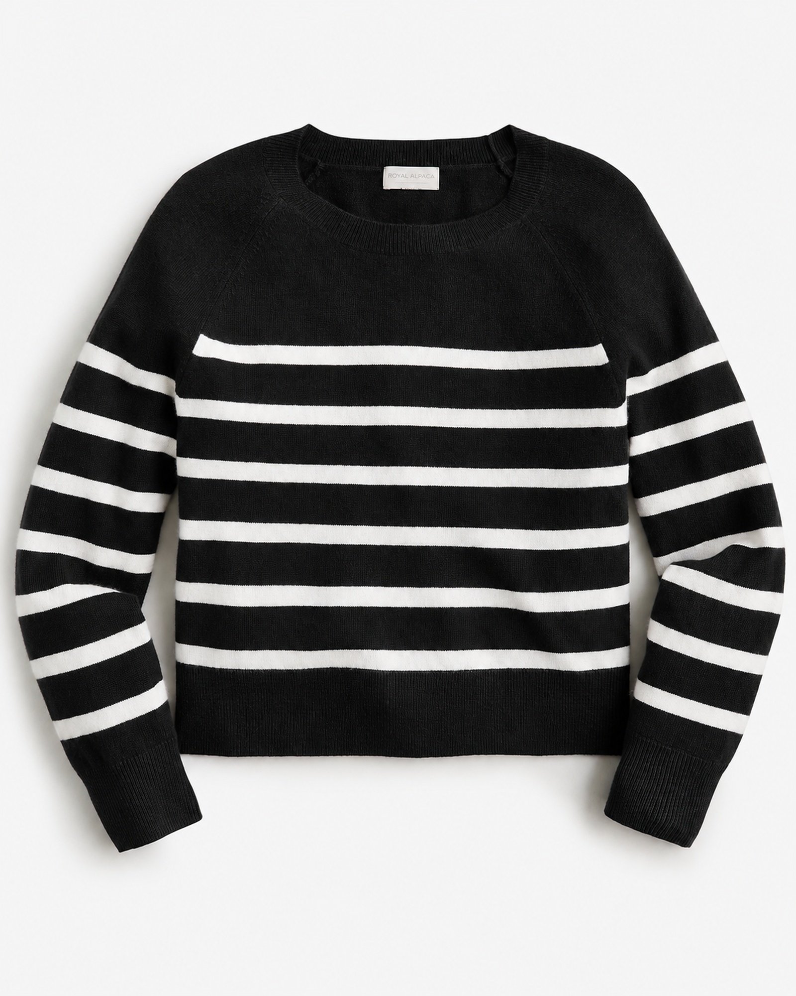 Women's Striped Baby Alpaca Sweater