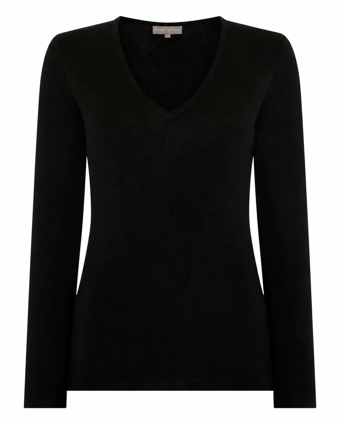 Baby Alpaca V-Neck Sweater — view 4