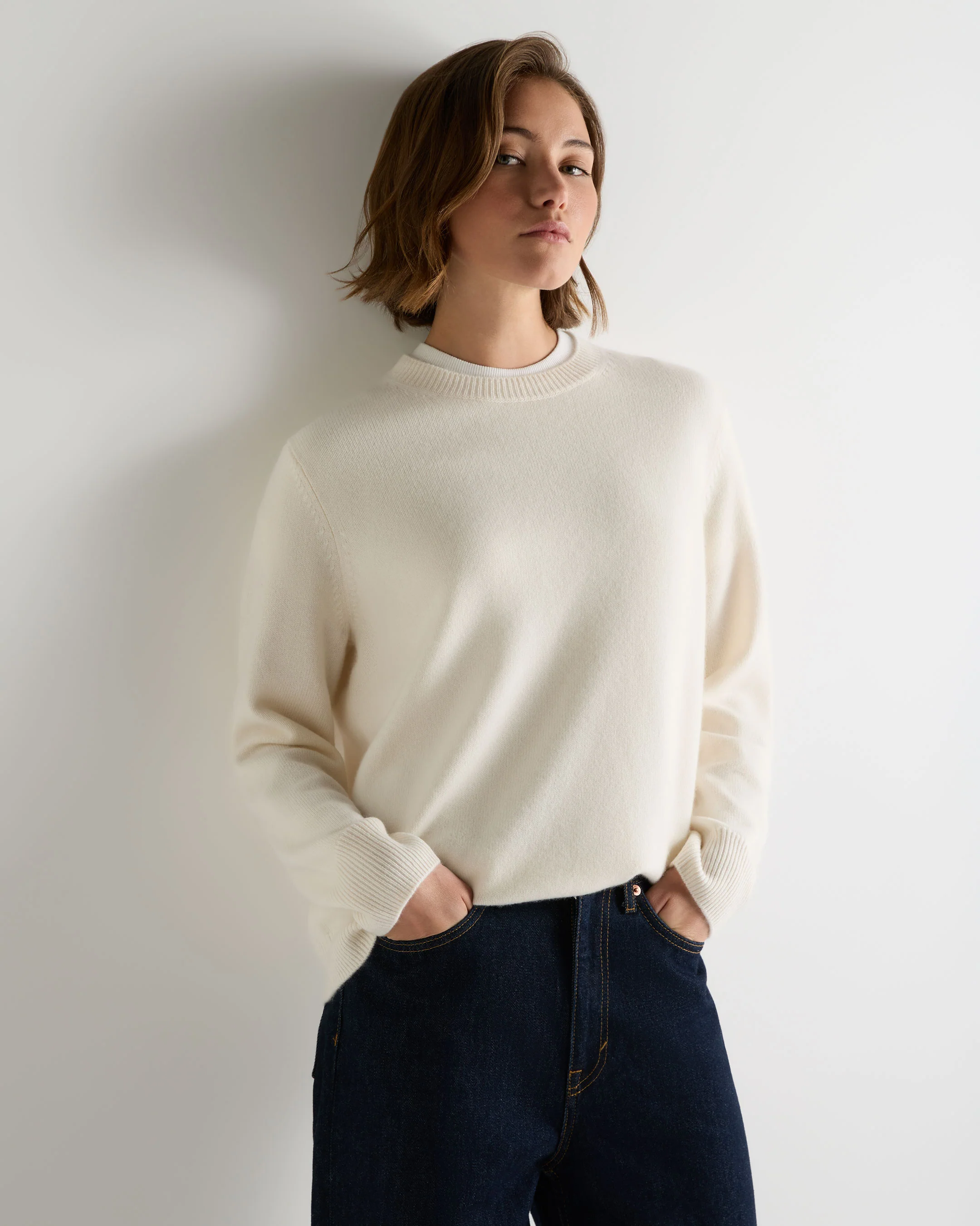 Women's Baby Alpaca Crewneck Sweater – WS2313