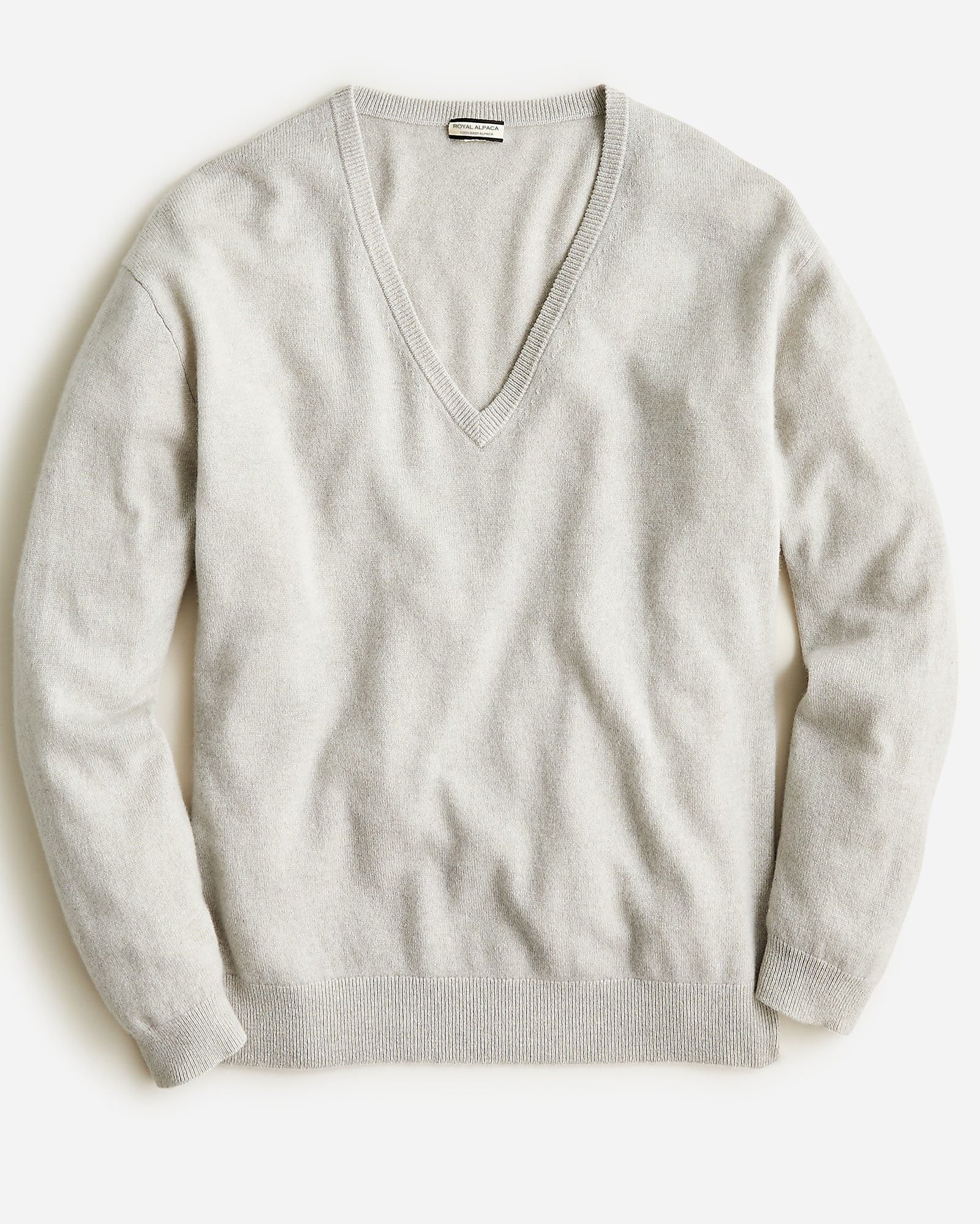 Women's Baby Alpaca V-Neck Sweater — view 4